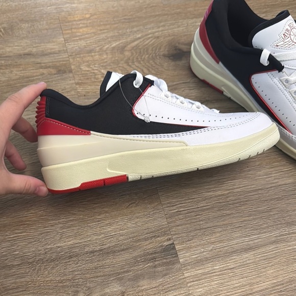 Jordan White and Black Retro Sneakers - Picture 2 of 8